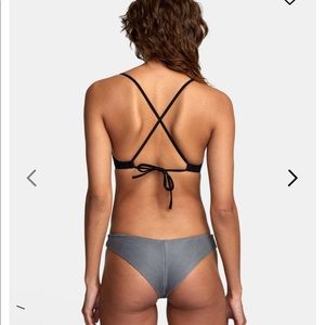 RVCA salt wash cheeky rubbed bikini bottom